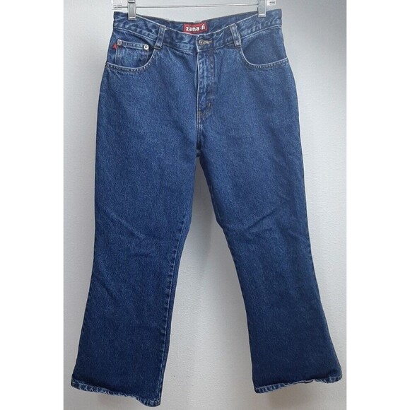 Zana Di Girls 14 1/2 Blue Jeans Flare Vintage 30x26 - Picture 1 of 6